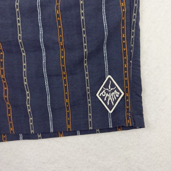 PrAna Men’s Indio Heritage Nylon Shorts Medium Stormy Night Stripe Relaxed Fit - Picture 9 of 13